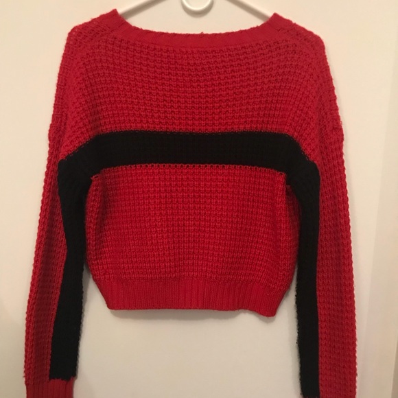 Red & Black Striped Sweater - Picture 2 of 2